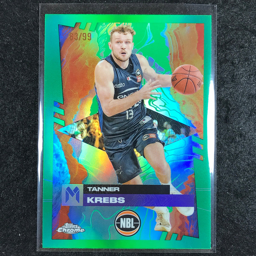 2024-25 Topps Chrome NBL TANNER KREBS Base Green 63/99 #47