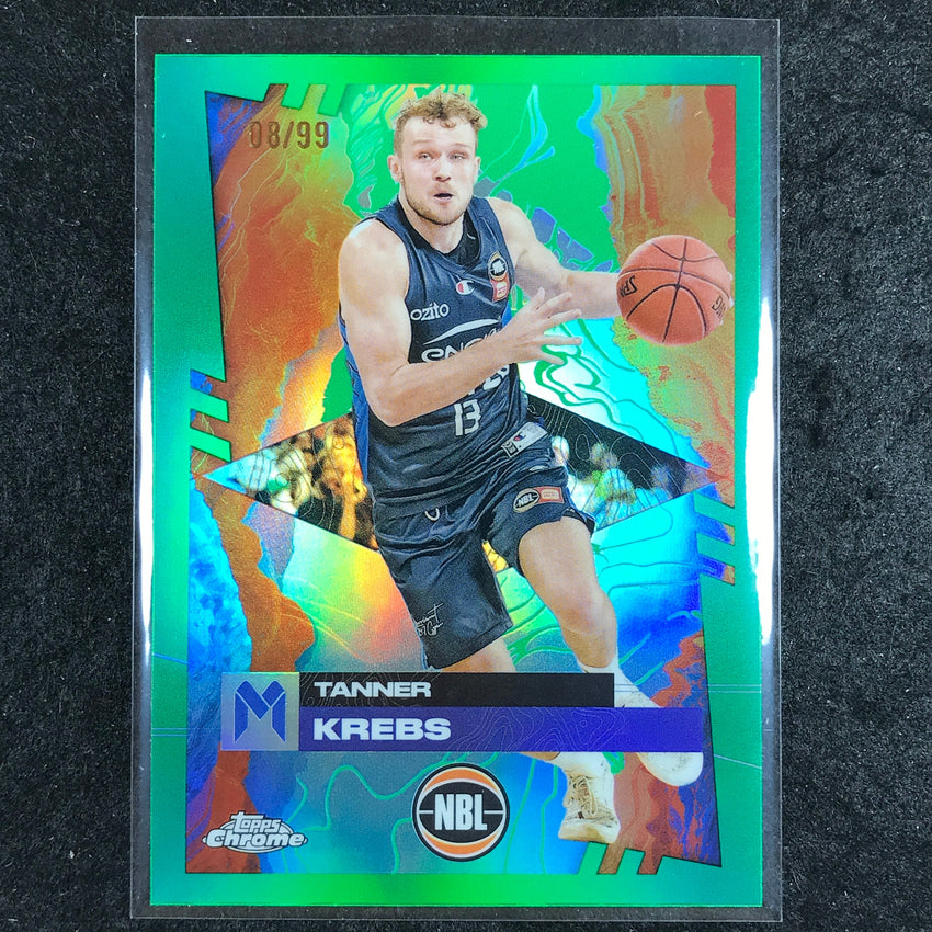 2024-25 Topps Chrome NBL TANNER KREBS Base Green 8/99 #47