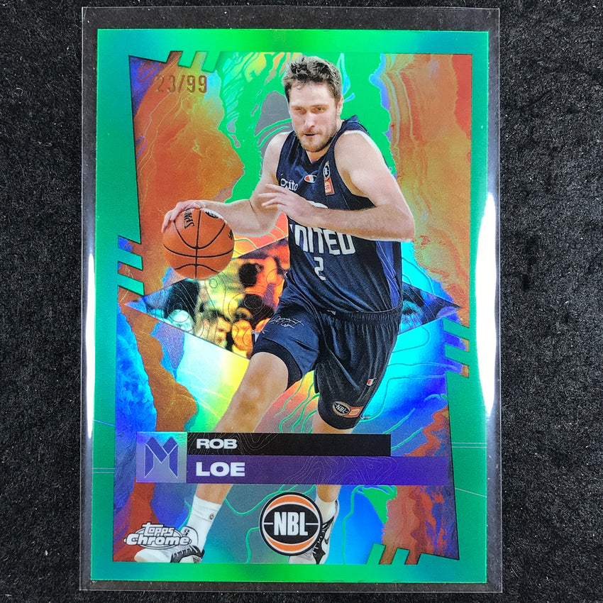 2024-25 Topps Chrome NBL ROB LOE Base Green 23/99 #49