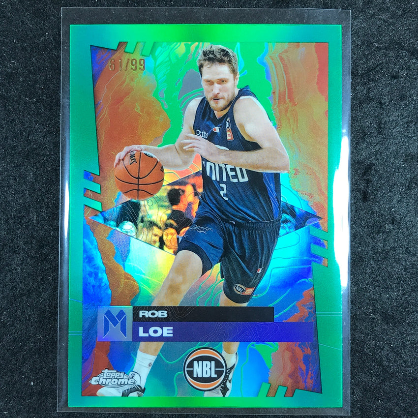2024-25 Topps Chrome NBL ROB LOE Base Green 61/99 #49