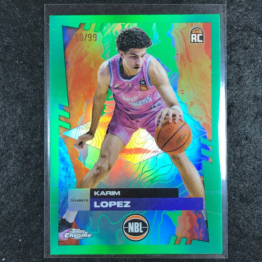 2024-25 Topps Chrome NBL KARIM LOPEZ Rookie Base Green 59/99 #51
