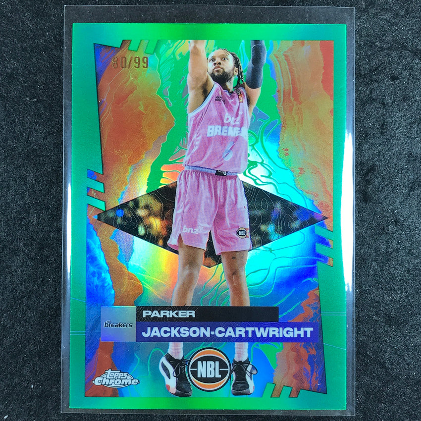 2024-25 Topps Chrome NBL PARKER JACKSON-CARTWRIGHT Base Green 80/99 #52