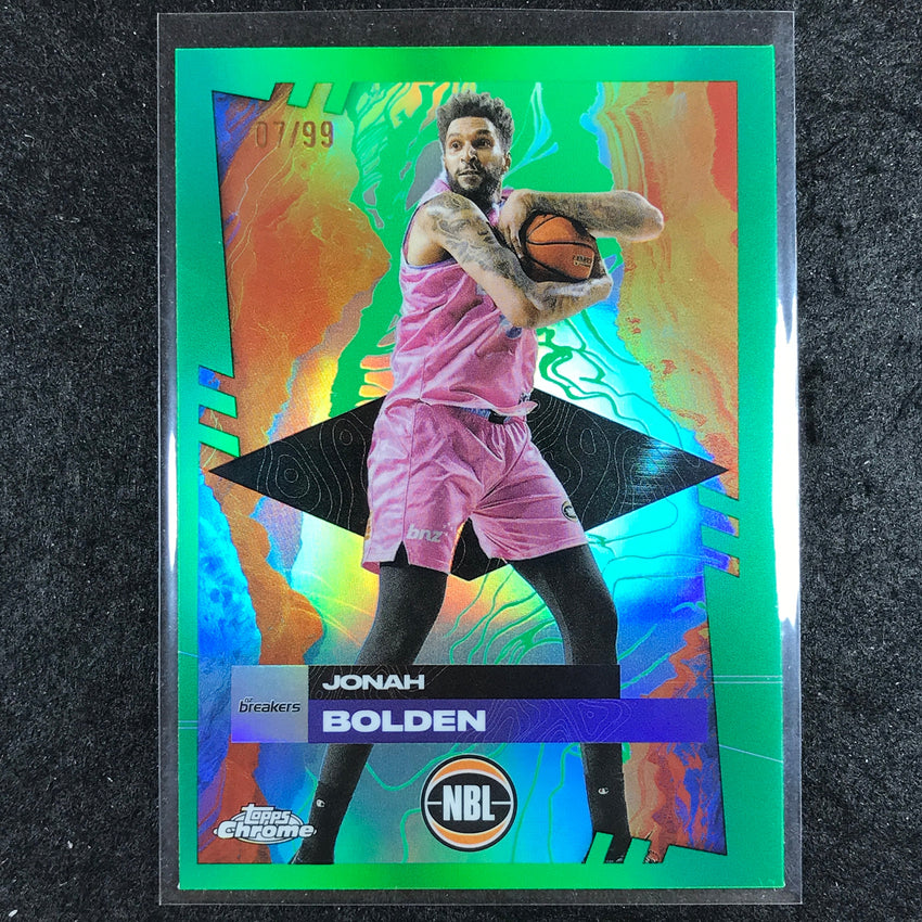 2024-25 Topps Chrome NBL JONAH BOLDEN Base Green 7/99 #54