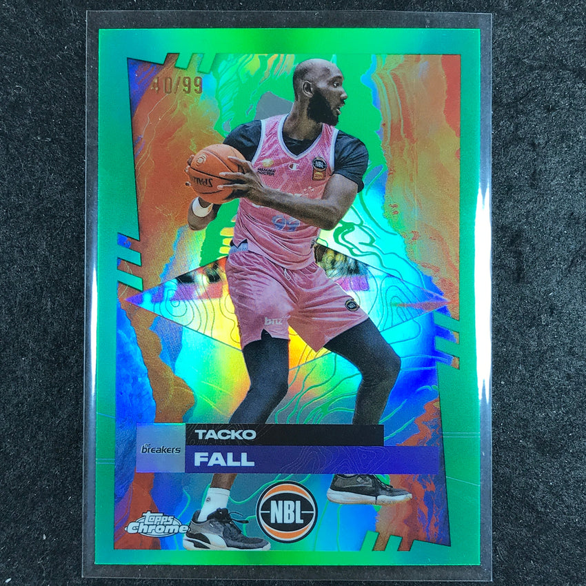 2024-25 Topps Chrome NBL TACKO FALL Base Green 40/99 #57