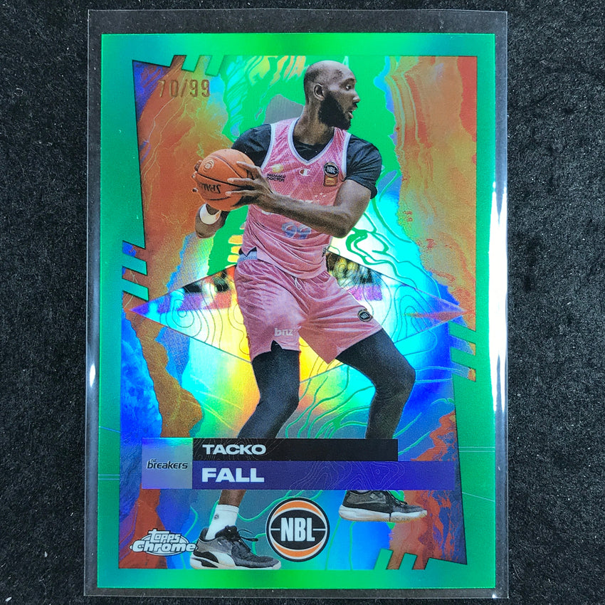 2024-25 Topps Chrome NBL TACKO FALL Base Green 70/99 #57