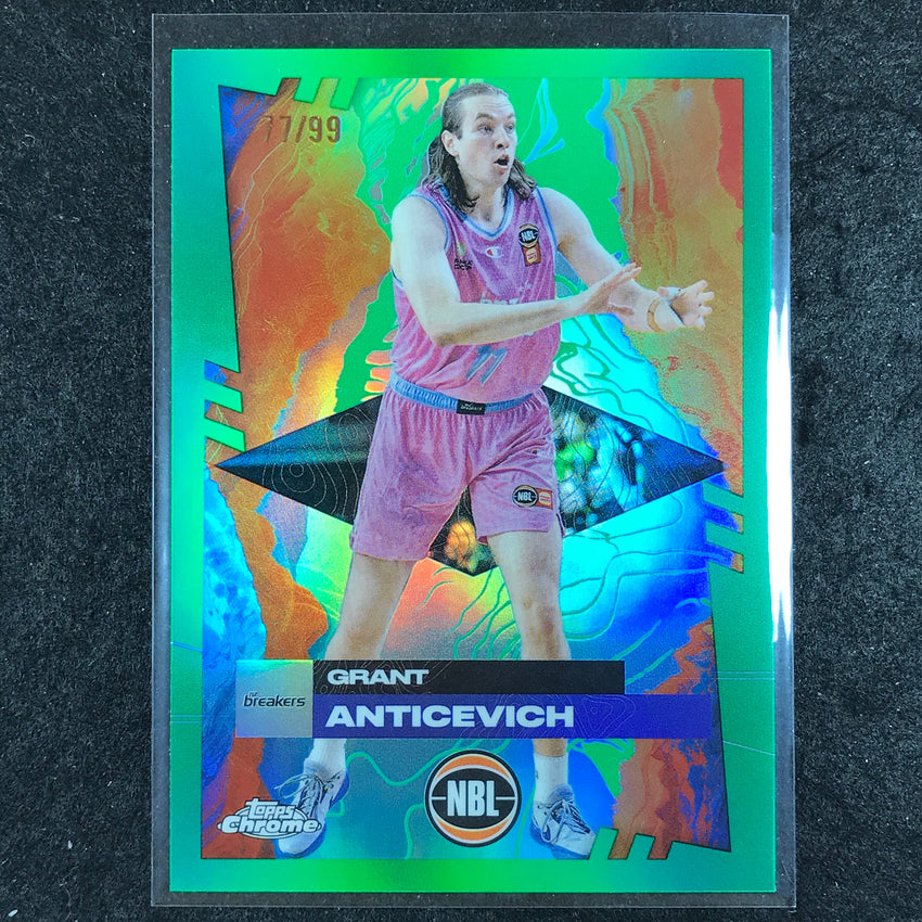 2024-25 Topps Chrome NBL GRANT ANTICEVICH Base Green 77/99 #58