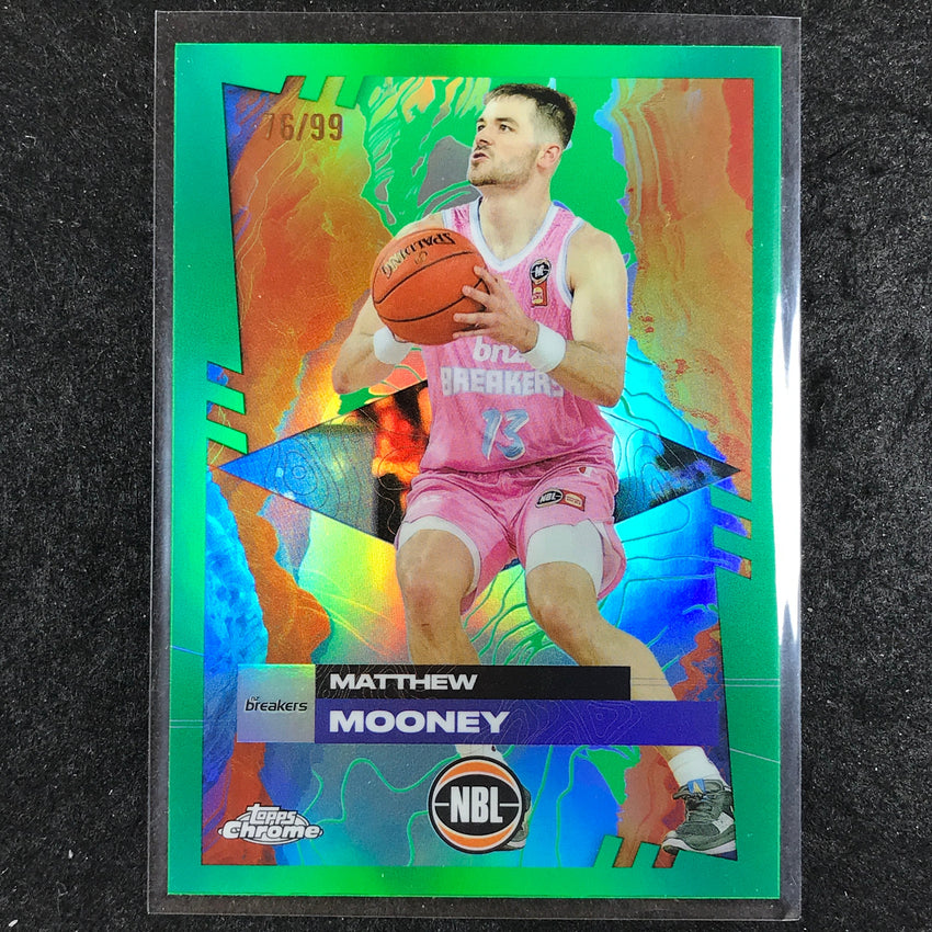 2024-25 Topps Chrome NBL MATTHEW MOONEY Base Green 76/99 #59
