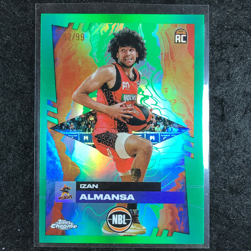 2024-25 Topps Chrome NBL IZAN ALMANSA Rookie Base Green 52/99 #61