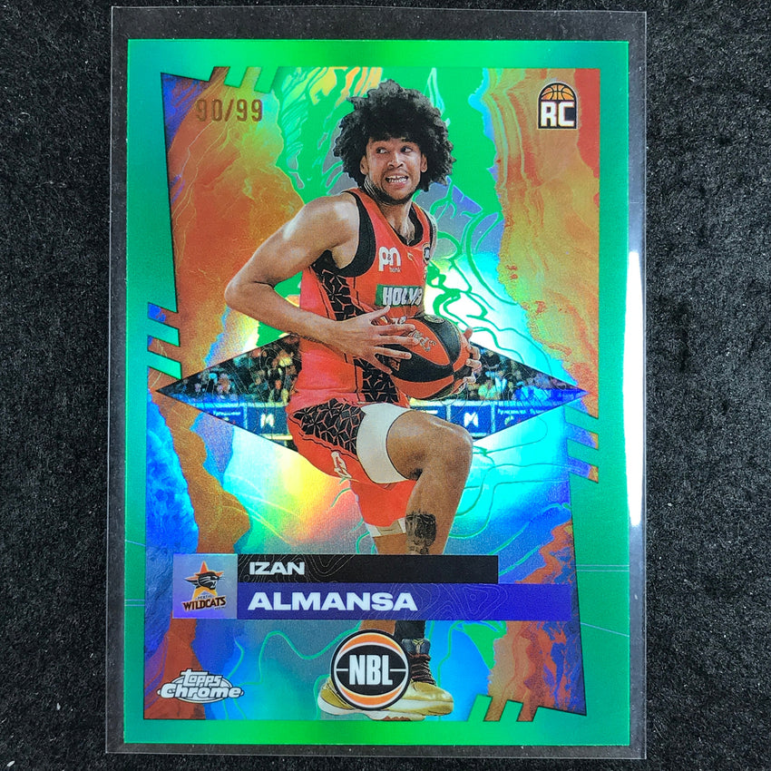 2024-25 Topps Chrome NBL IZAN ALMANSA Rookie Base Green 90/99 #61