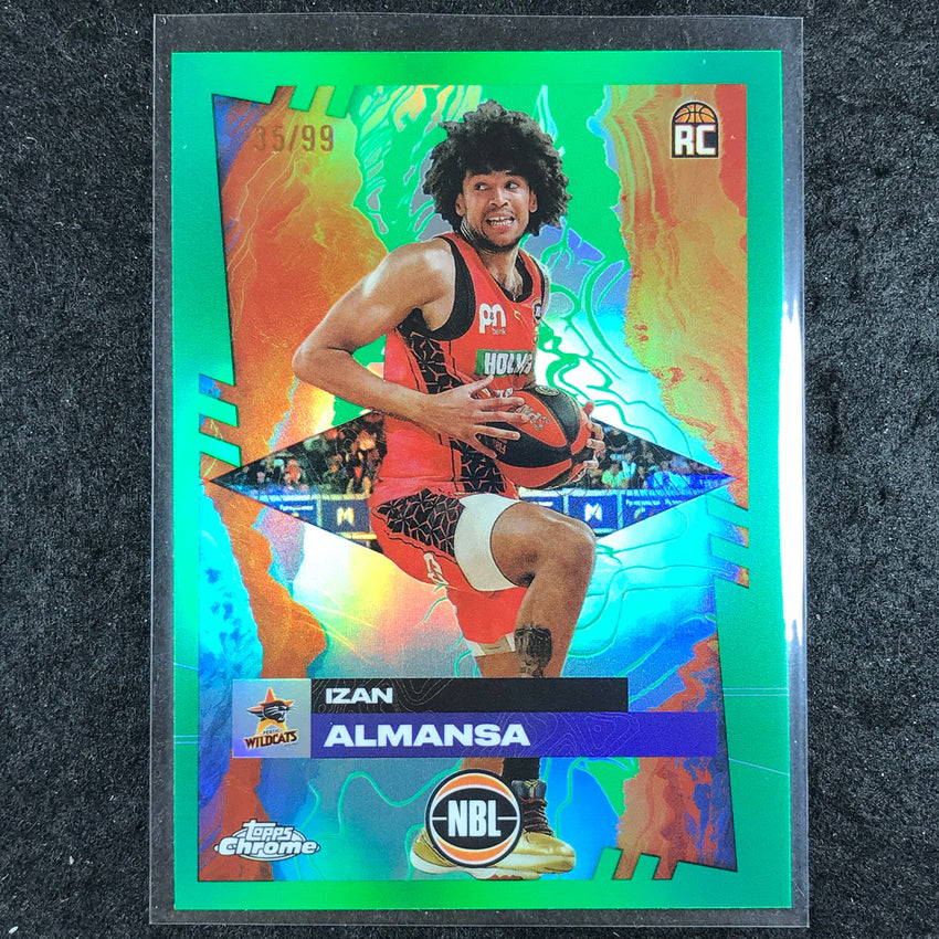 2024-25 Topps Chrome NBL IZAN ALMANSA Rookie Base Green 35/99 #61