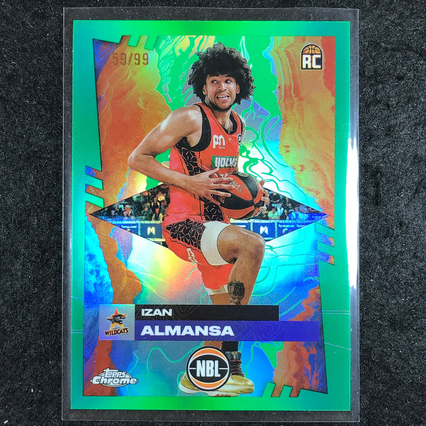 2024-25 Topps Chrome NBL IZAN ALMANSA Rookie Base Green 59/99 #61