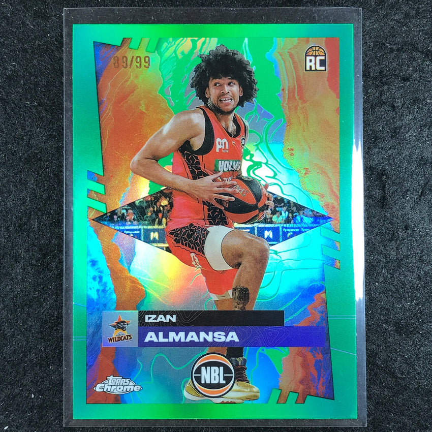 2024-25 Topps Chrome NBL IZAN ALMANSA Rookie Base Green 89/99 #61