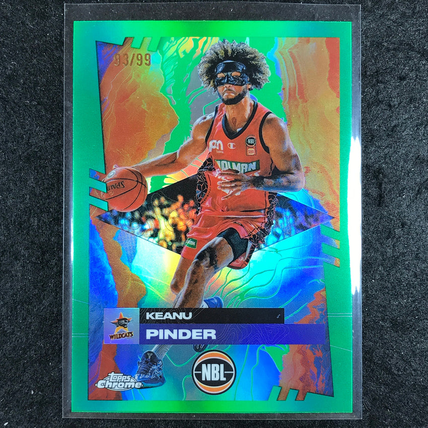 2024-25 Topps Chrome NBL KEANU PINDER Base Green 93/99 #63