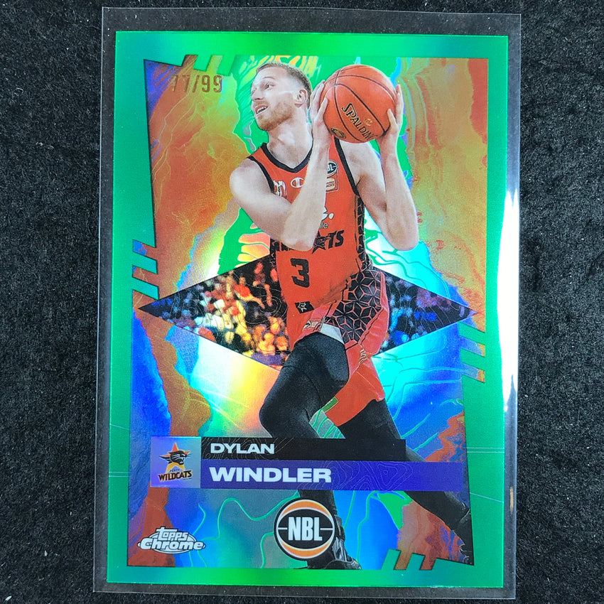2024-25 Topps Chrome NBL DYLAN WINDLER Base Green 77/99 #64