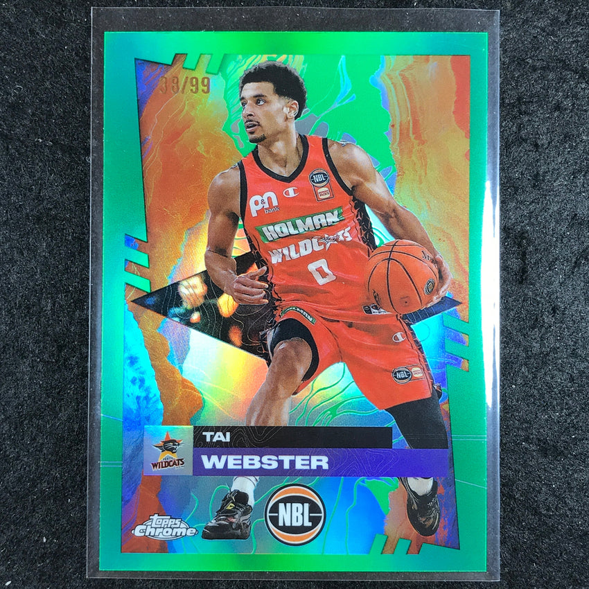2024-25 Topps Chrome NBL TAI WEBSTER Base Green 38/99 #65