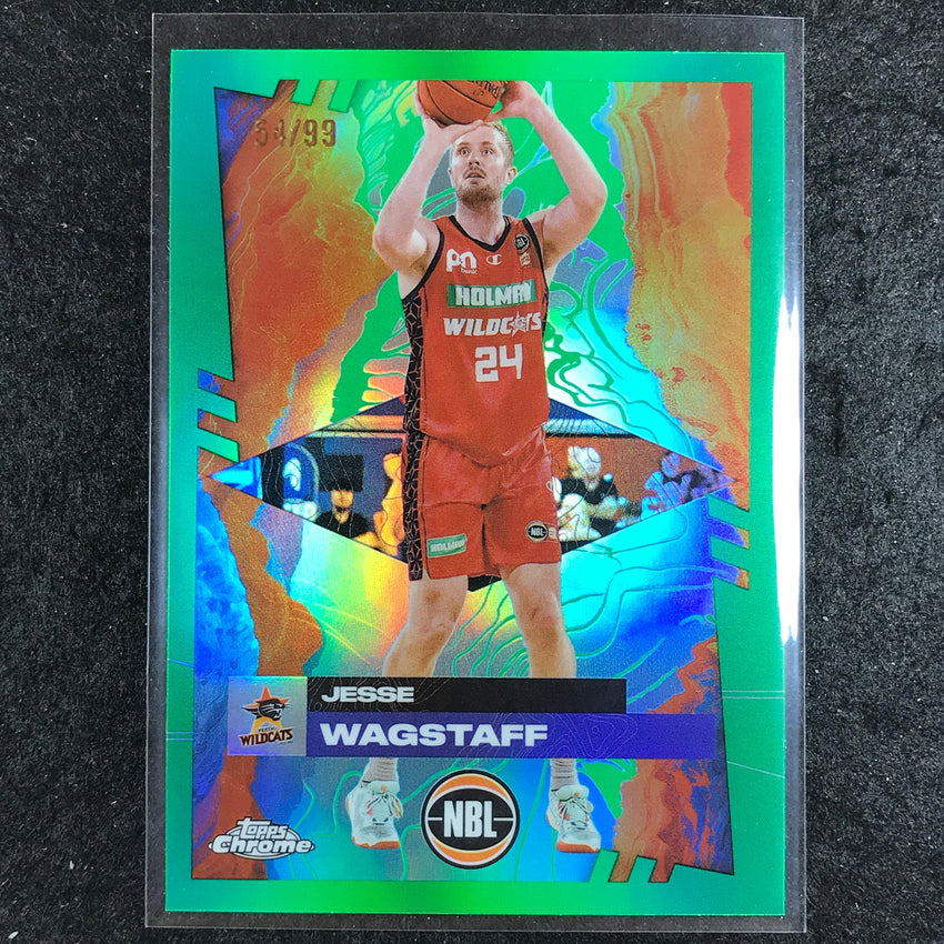 2024-25 Topps Chrome NBL JESSE WAGSTAFF Base Green 54/99 #67