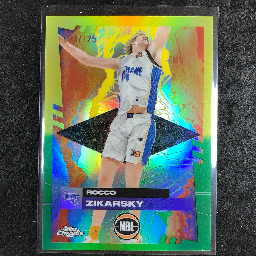 2024-25 Topps Chrome NBL ROCCO ZIKARSKY Base Golden Wattle /125 #11