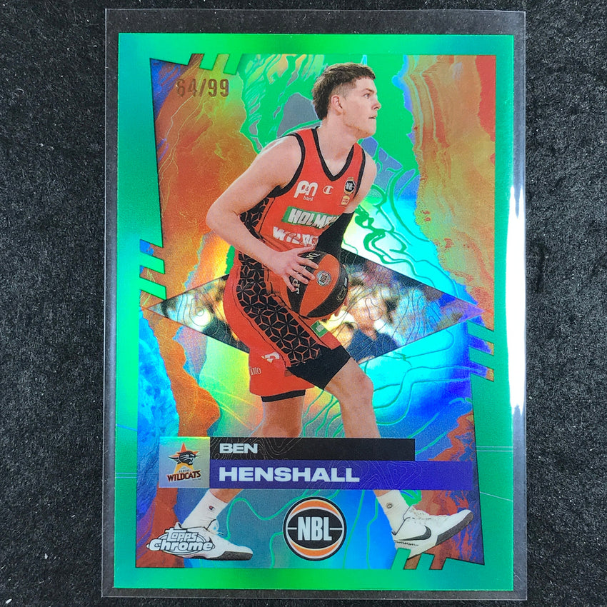 2024-25 Topps Chrome NBL BEN HENSHALL Base Green 64/99 #69