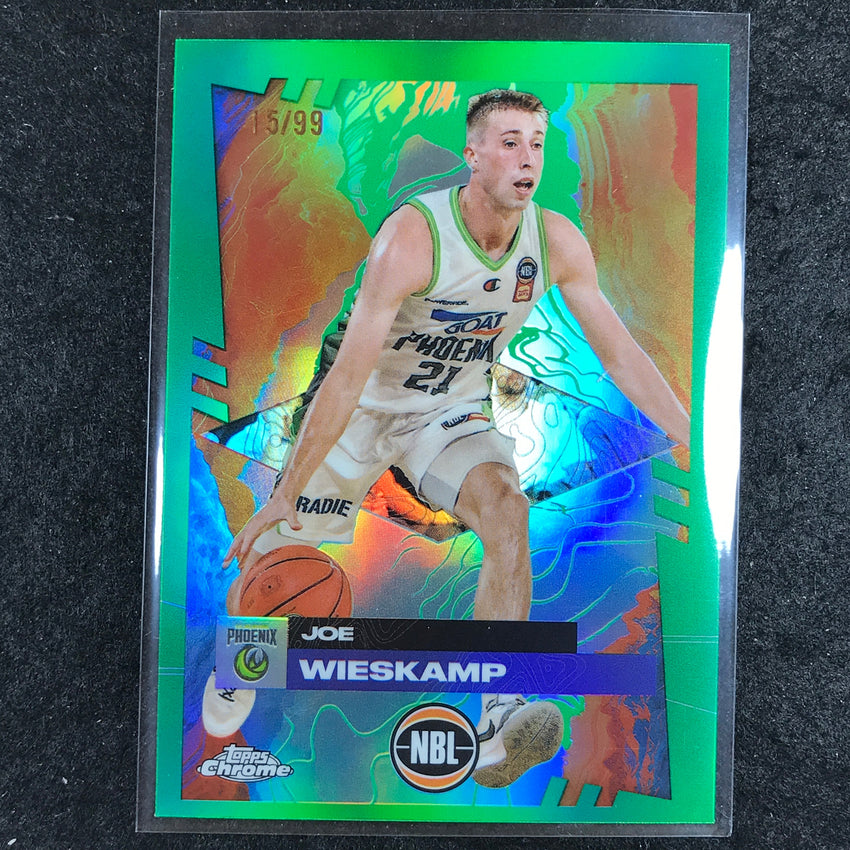 2024-25 Topps Chrome NBL JOE WIESKAMP Base Green 15/99 #74