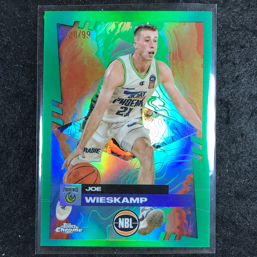 2024-25 Topps Chrome NBL JOE WIESKAMP Base Green 28/99 #74