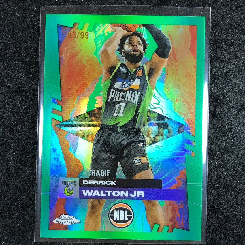2024-25 Topps Chrome NBL DERRICK WALTON JR. Base Green 83/99 #75