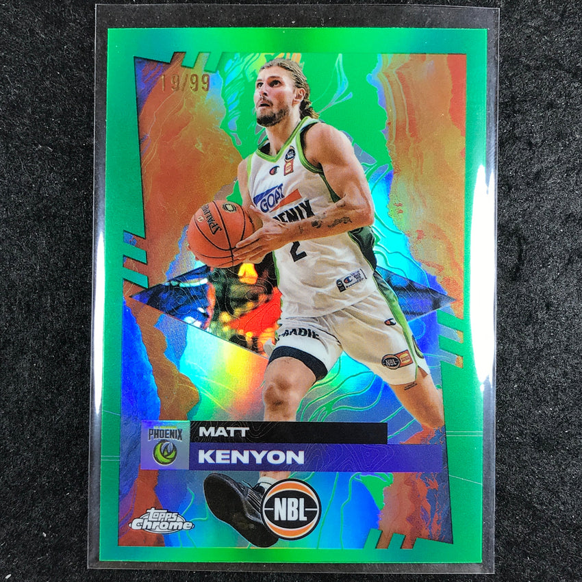 2024-25 Topps Chrome NBL MATT KENYON Base Green 19/99 #77