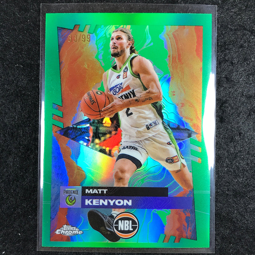 2024-25 Topps Chrome NBL MATT KENYON Base Green 33/99 #77
