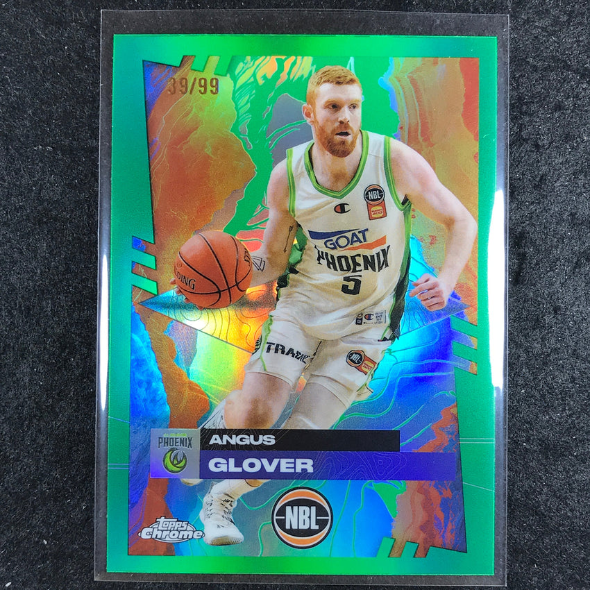 2024-25 Topps Chrome NBL ANGUS GLOVER Base Green 39/99 #78