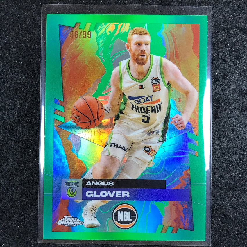 2024-25 Topps Chrome NBL ANGUS GLOVER Base Green 96/99 #78