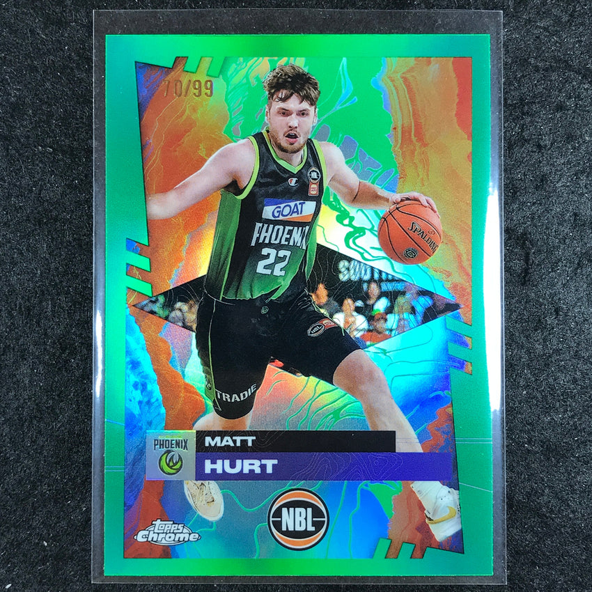 2024-25 Topps Chrome NBL MATT HURT Base Green 70/99 #79