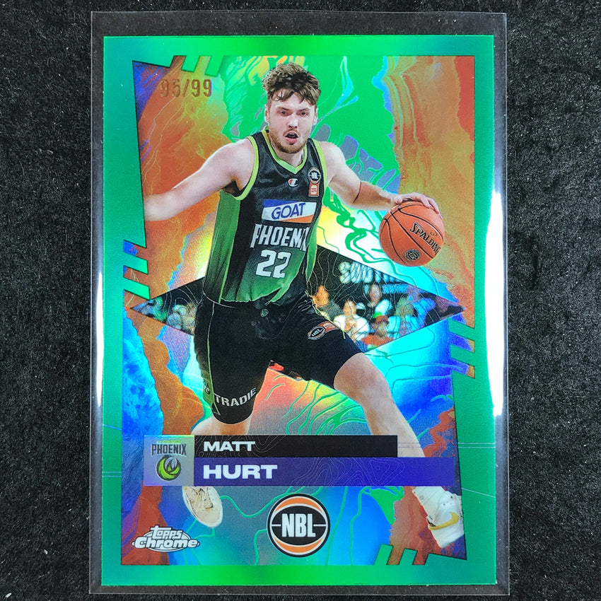 2024-25 Topps Chrome NBL MATT HURT Base Green 95/99 #79