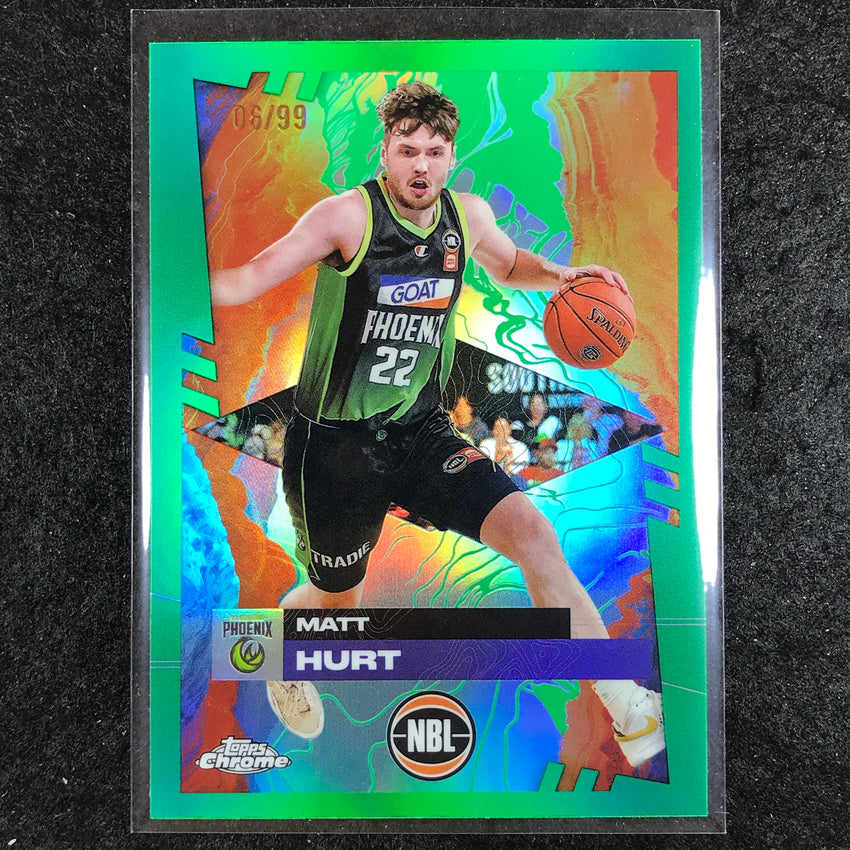 2024-25 Topps Chrome NBL MATT HURT Base Green 6/99 #79