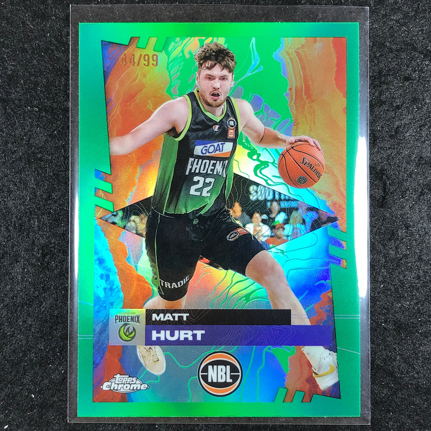 2024-25 Topps Chrome NBL MATT HURT Base Green 44/99 #79
