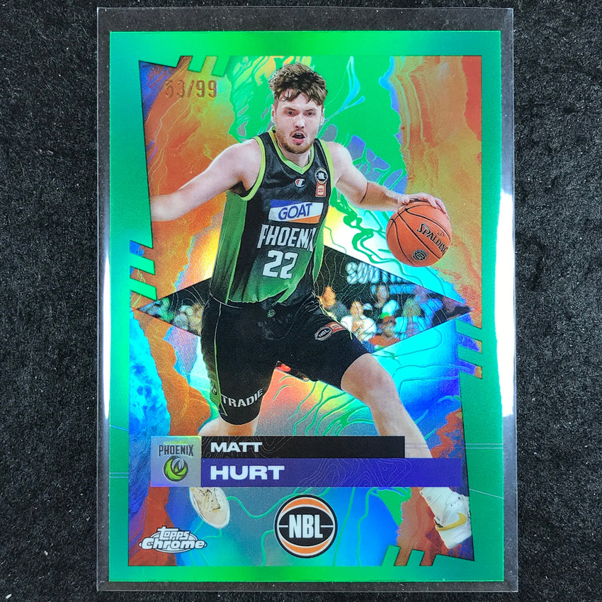 2024-25 Topps Chrome NBL MATT HURT Base Green 53/99 #79