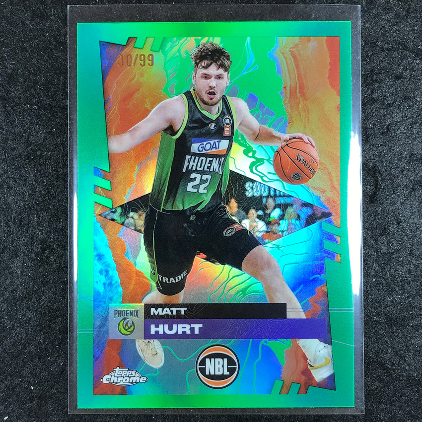 2024-25 Topps Chrome NBL MATT HURT Base Green 30/99 #79