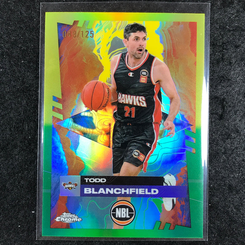 2024-25 Topps Chrome NBL TODD BLANCHFIELD Base Golden Wattle /125 #36