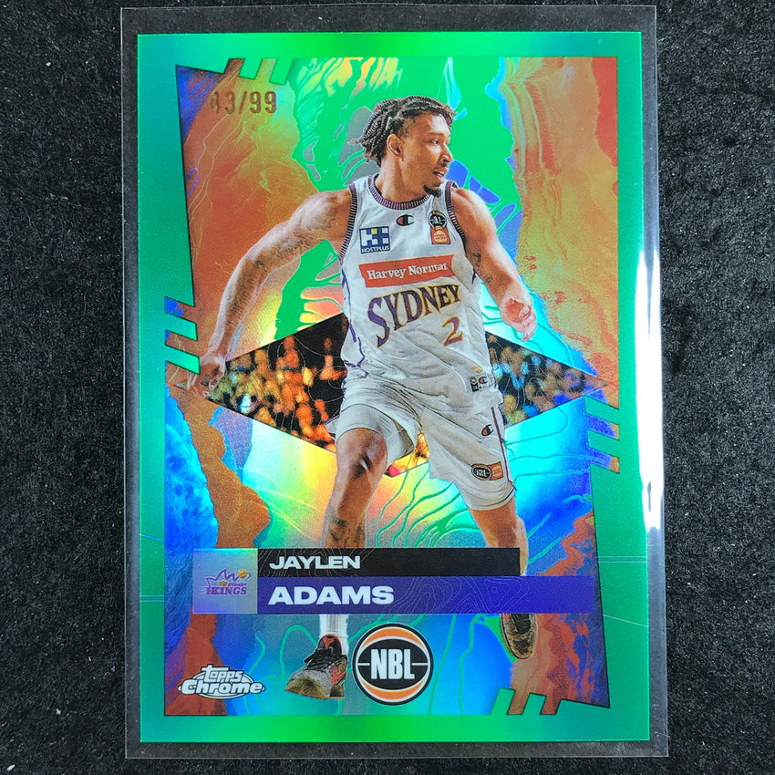 2024-25 Topps Chrome NBL JAYLEN ADAMS Base Green 43/99 #82