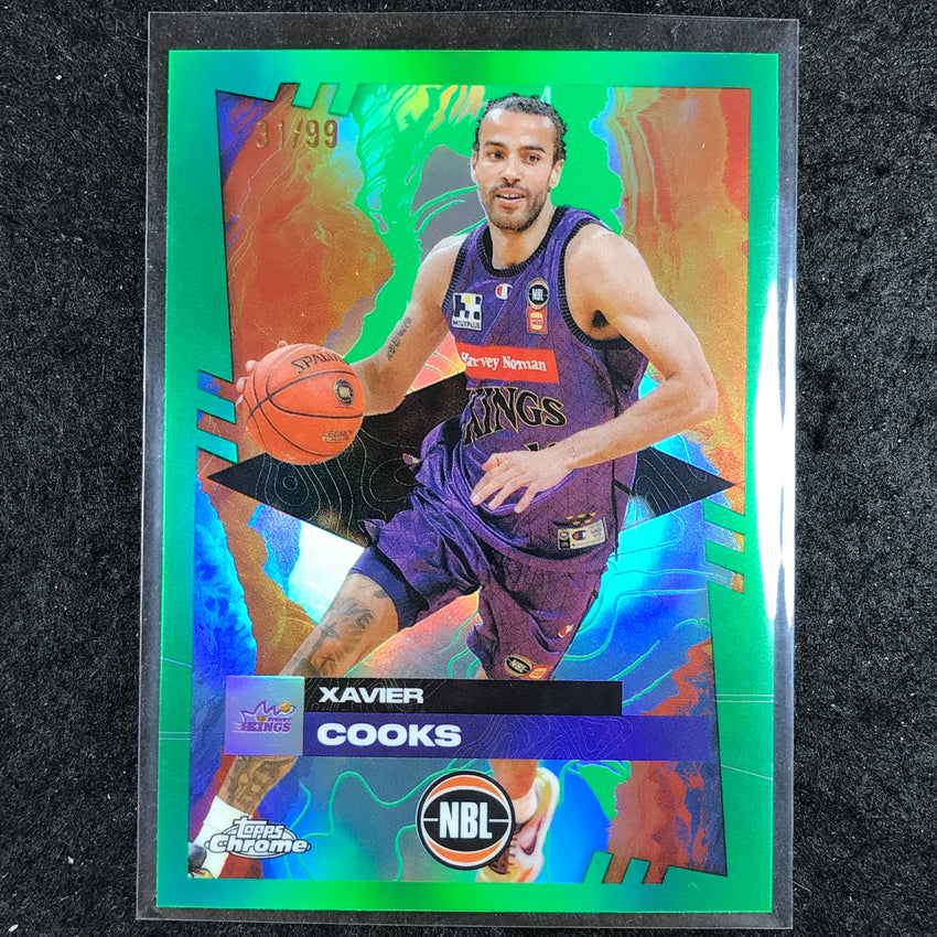 2024-25 Topps Chrome NBL XAVIER COOKS Base Green 31/99 #84