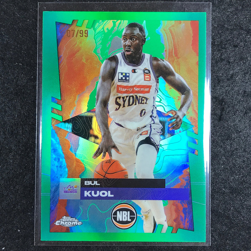 2024-25 Topps Chrome NBL BUL KUOL Base Green 7/99 #89
