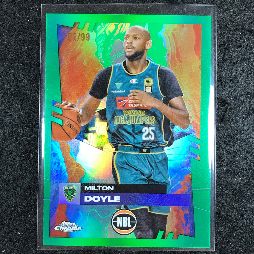 2024-25 Topps Chrome NBL MILTON DOYLE Base Green 2/99 #92