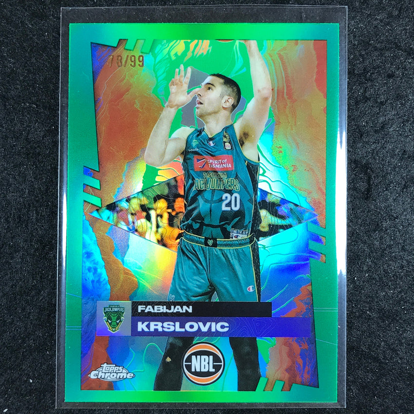 2024-25 Topps Chrome NBL FABIJAN KRSLOVIC Base Green 78/99 #94