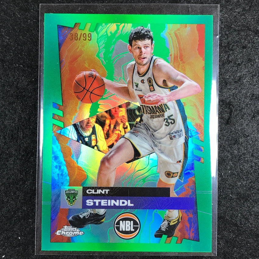 2024-25 Topps Chrome NBL CLINT STEINDL Base Green 38/99 #95