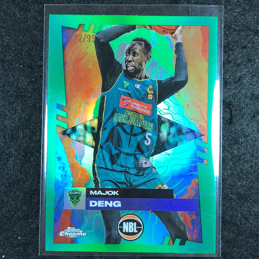 2024-25 Topps Chrome NBL MAJOK DENG Base Green 72/99 #96