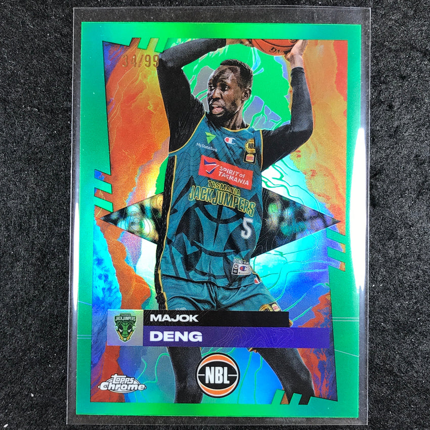 2024-25 Topps Chrome NBL MAJOK DENG Base Green 34/99 #96