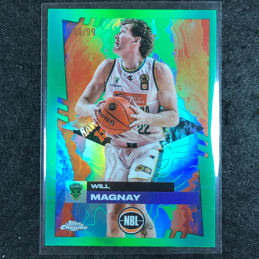 2024-25 Topps Chrome NBL WILL MAGNAY Base Green 90/99 #97