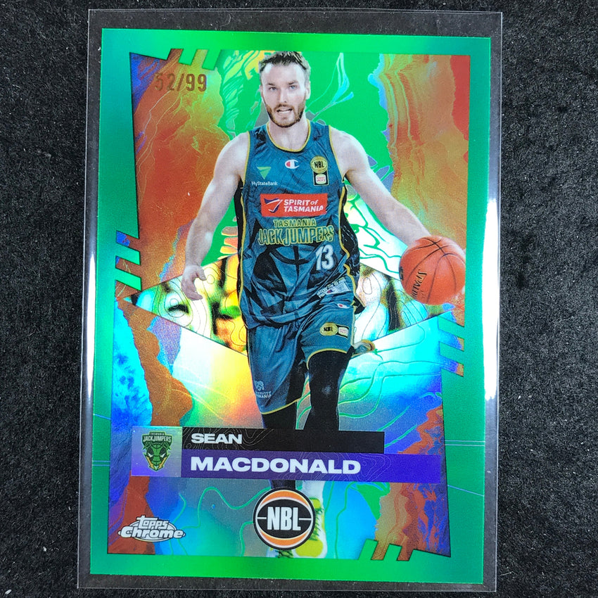2024-25 Topps Chrome NBL SEAN MACDONALD Base Green 52/99 #98