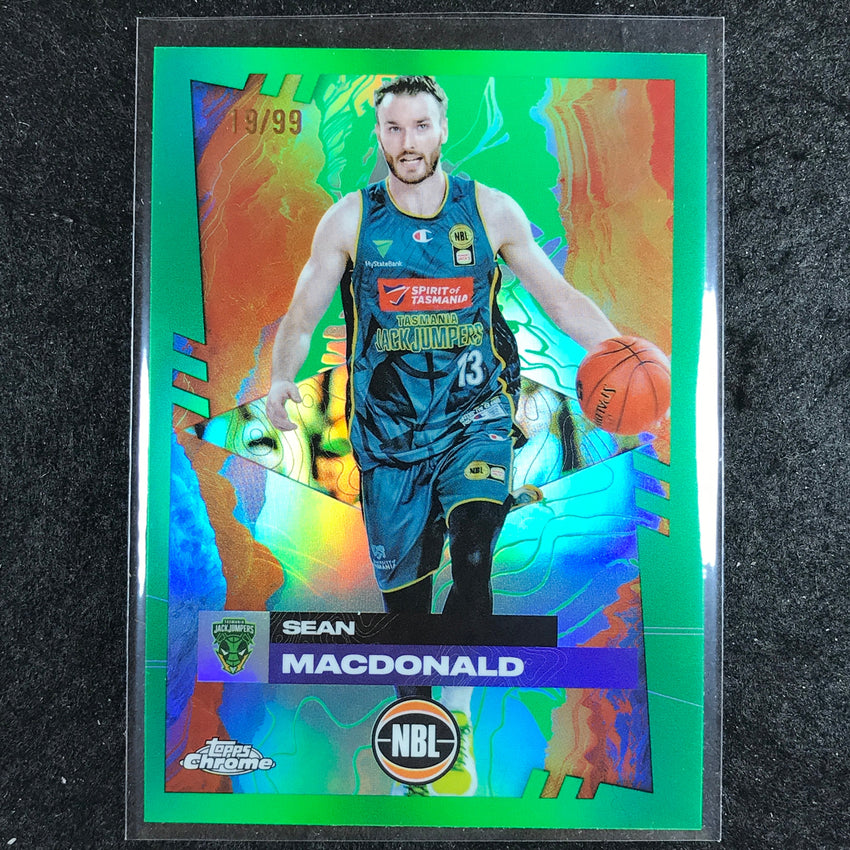 2024-25 Topps Chrome NBL SEAN MACDONALD Base Green 19/99 #98