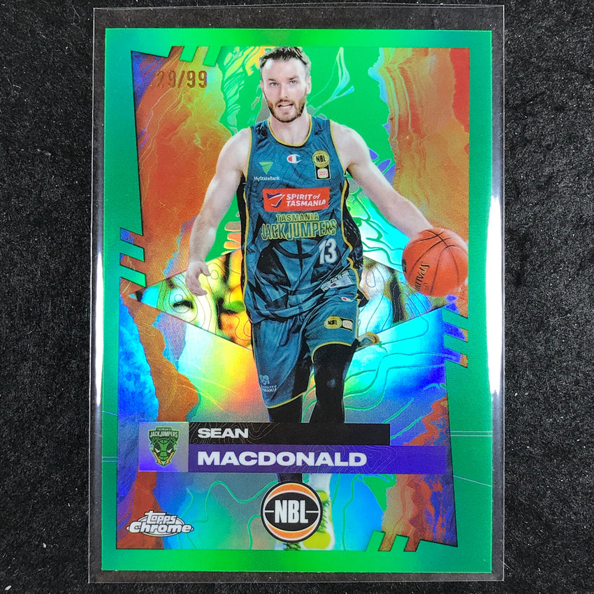 2024-25 Topps Chrome NBL SEAN MACDONALD Base Green 29/99 #98