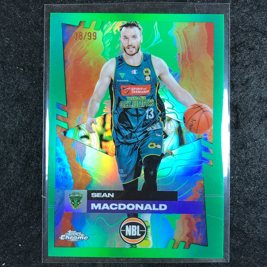 2024-25 Topps Chrome NBL SEAN MACDONALD Base Green 38/99 #98