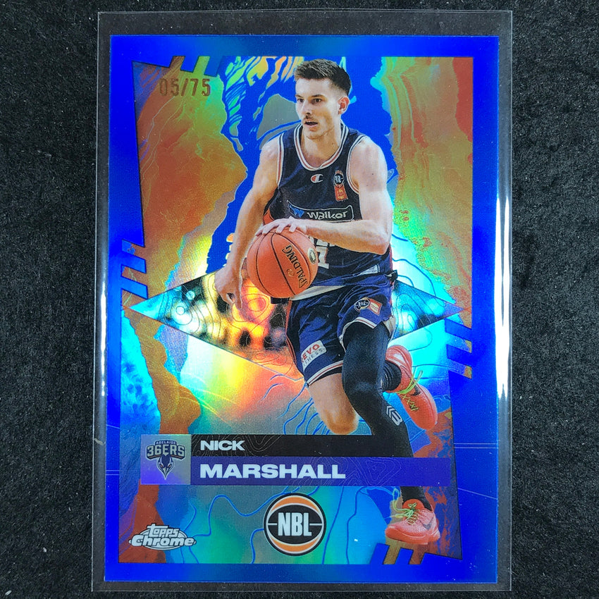 2024-25 Topps Chrome NBL NICK MARSHALL Base Blue 5/75 #2